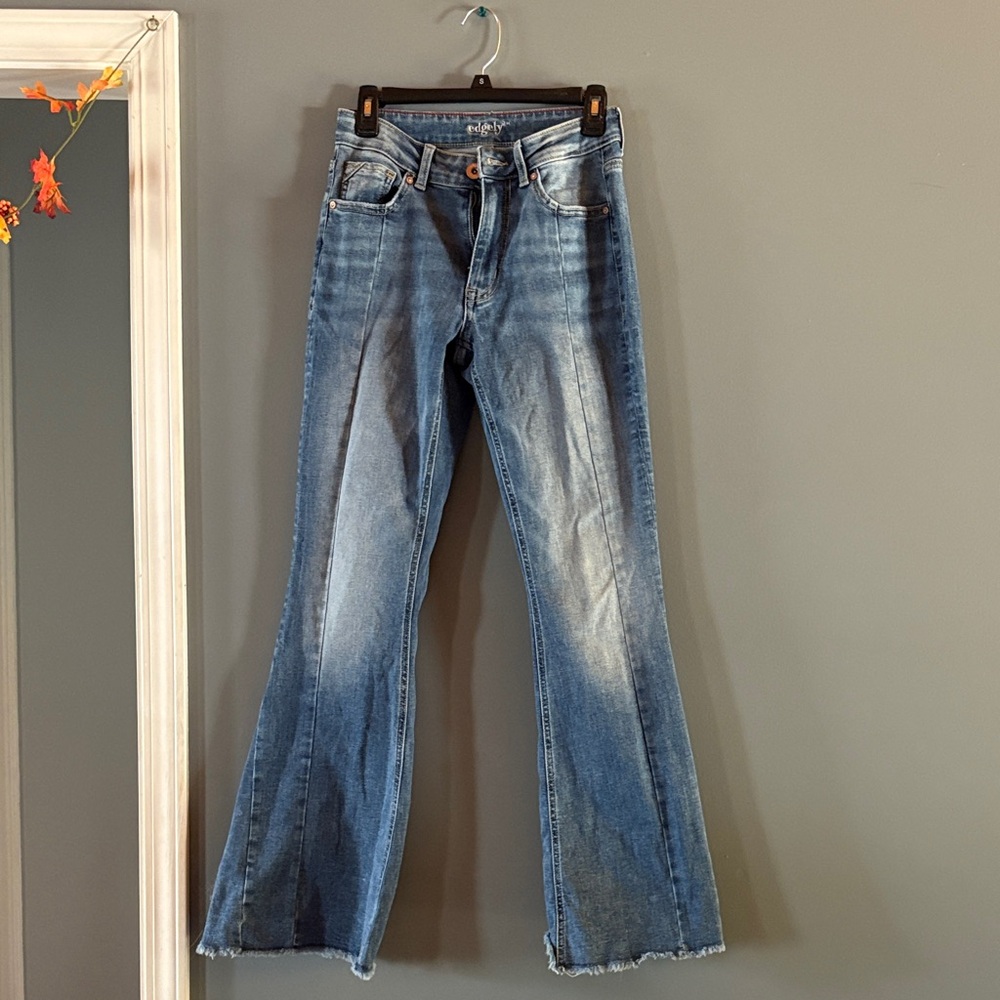 Stylish Blue Flare Jeans for Women